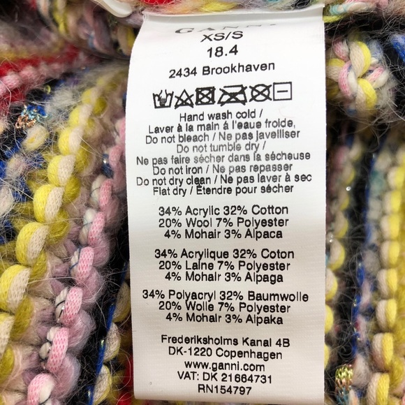 Ganni Mixed Knit Striped Sweater - Picture 7 of 8